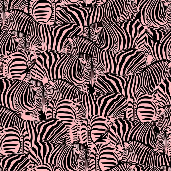 Zebra seamless pattern. — Stock Vector