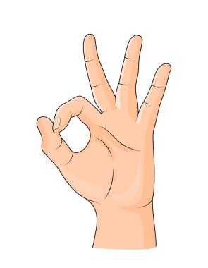 İnsan iyi el hareketi gösterilen. 