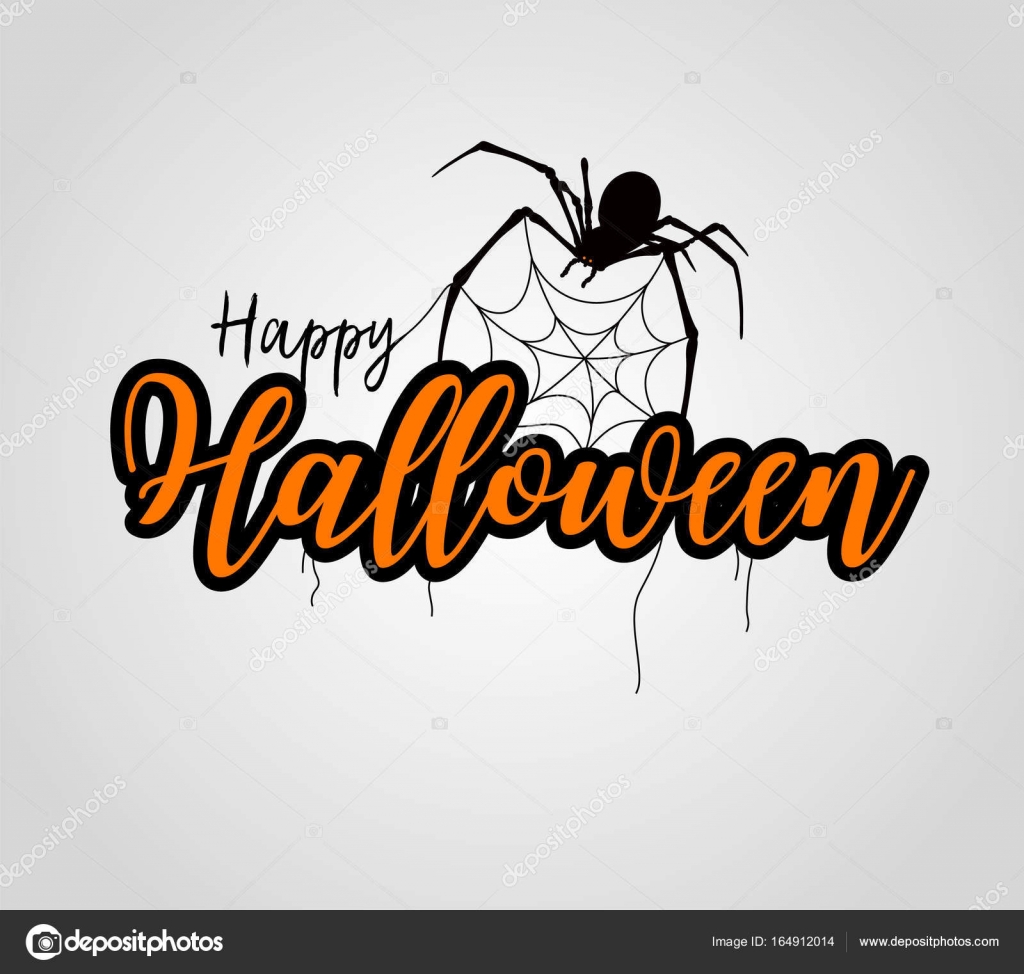 Happy Halloween Lettering Design Vector Image By C Wowow Vector Stock 164912014