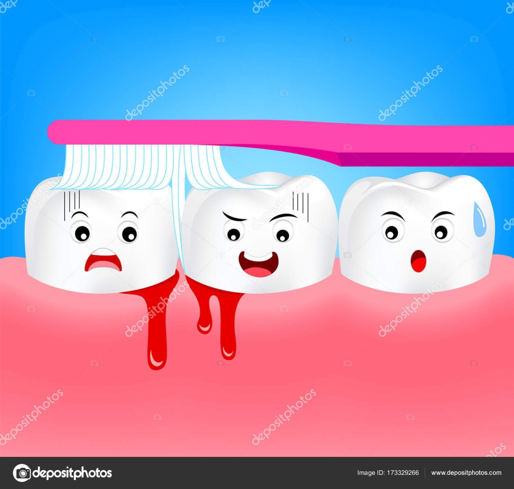 Cepillar dientes sangrado los al de encias