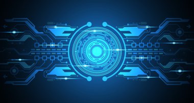 Vektör soyut arka planı teknoloji ve teknoloji kavramlarının yeniliklerini gösterir.