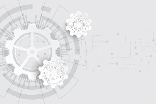 Vektör soyut arka planı teknoloji ve teknoloji kavramlarının yeniliklerini gösterir.