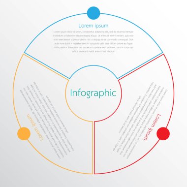 Çeşitli işlem adımları ayrıntılı raporlar için vektör Infographic Şablonlar.