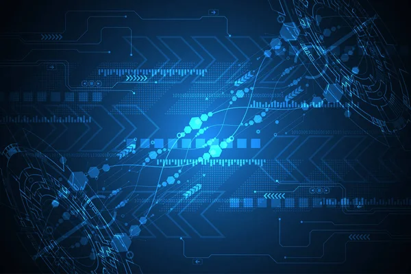 Vektör soyut arka planı teknoloji ve teknoloji kavramlarının yeniliklerini gösterir.