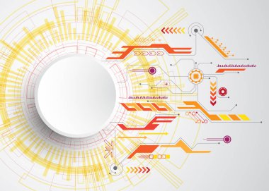 Vektör arka plan teknoloji kavramı.