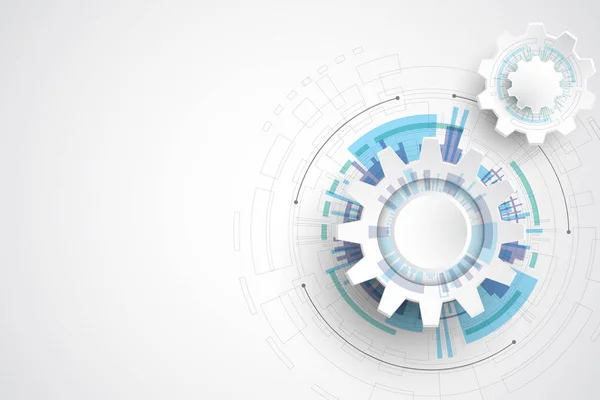 Vektör arka plan teknoloji vites kavramı.