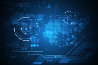 Vektör arka plan teknoloji yenilik geleceğin.