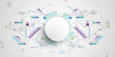 Vektör arka plan teknoloji kavramı.