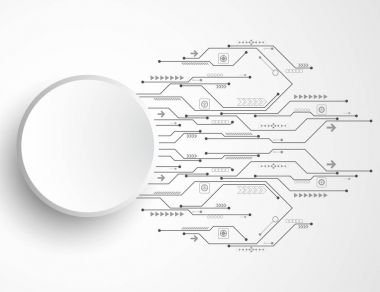 Vektör arka plan teknoloji devre tasarımı.