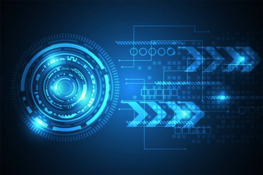 Vektör arka plan teknoloji yenilik geleceğin.