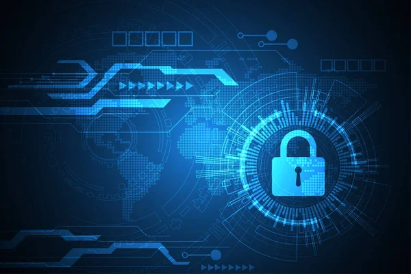 Vektör arka plan teknoloji güvenlik gelecek.