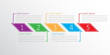 Detaylı raporlar için kullanılan vektör bilgi şablonları. 5 konunun hepsi.