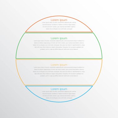 Detaylı raporlar için kullanılan vektör bilgi şablonları. 4 konunun hepsi.