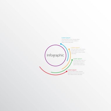 Detaylı raporlar için kullanılan vektör bilgi şablonları. 4 konunun hepsi.