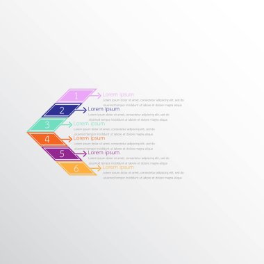 Detaylı raporlar için kullanılan vektör bilgi şablonları. 6 konunun hepsi.