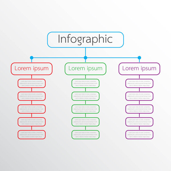 Векторные инфографические шаблоны, используемые для подробных отчетов. Все 3 темы
.
