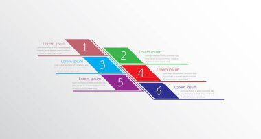 Detaylı raporlar için kullanılan vektör bilgi şablonları. 6 konunun hepsi.