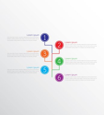 Detaylı raporlar için kullanılan vektör bilgi şablonları. 6 konunun hepsi.