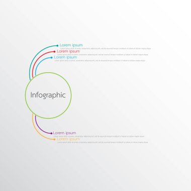 Detaylı raporlar için kullanılan vektör bilgi şablonları. 5 konunun hepsi.