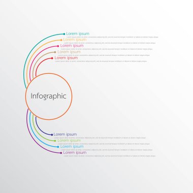 Detaylı raporlar için kullanılan vektör bilgi şablonları. Tüm 9 başlık.