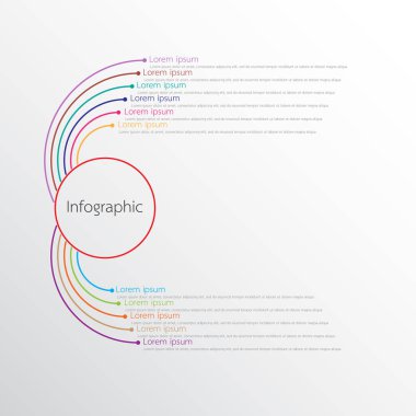 Detaylı raporlar için kullanılan vektör bilgi şablonları. Tüm 11 başlık.