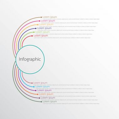 Detaylı raporlar için kullanılan vektör bilgi şablonları. 12 konunun hepsi.