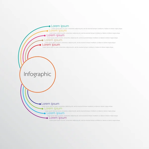 Διανυσματικά infographic πρότυπα που χρησιμοποιούνται για λεπτομερείς αναφορές. Και τα 9 θέματα. — Διανυσματικό Αρχείο