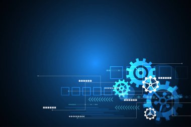 Vektör arka plan teknoloji yenilik geleceğin.