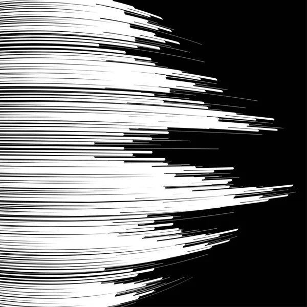 Vektor abstrakte Hintergrundlinien weiß auf schwarzem Hintergrund. — Stockvektor