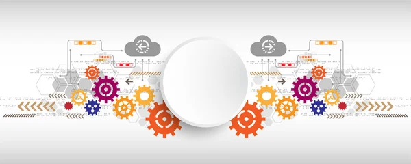 Vektör arka plan teknoloji kavramı.