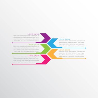 Detaylı raporlar için kullanılan vektör bilgi şablonları. 5 konunun hepsi.