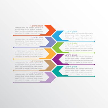 Detaylı raporlar için kullanılan vektör bilgi şablonları. Tüm 9 başlık.