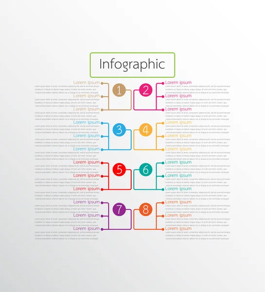 Detaylı raporlar için kullanılan vektör bilgi şablonları. 8 konunun hepsi.