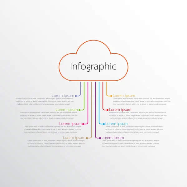 Vector infographic templates used for detailed reports. All 8 topics. — Stock Vector