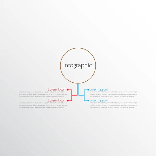 Modelos de infográficos vetoriais usados para relatórios detalhados. Todos os 2 tópicos . — Vetor de Stock