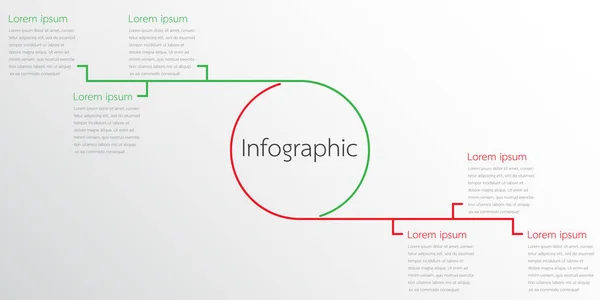 Modèles d'infographie vectorielle utilisés pour les rapports détaillés. Tous les 2 sujets . — Image vectorielle