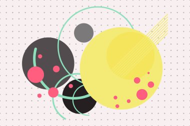 Vektör arka plan, geometrik şekiller, modern tasarım sanat kavramı.