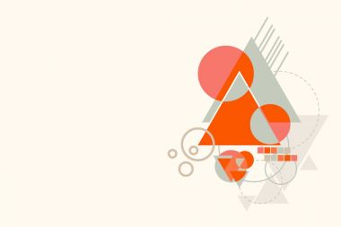 Vektör arka plan, geometrik şekiller, modern tasarım sanat kavramı.