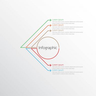 Detaylı raporlar için kullanılan vektör bilgi şablonları. 5 konunun hepsi.