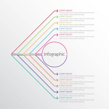 Detaylı raporlar için kullanılan vektör bilgi şablonları. Tüm 10 başlık.