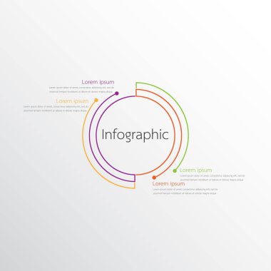 Detaylı raporlar için kullanılan vektör bilgi şablonları. 4 konunun hepsi.