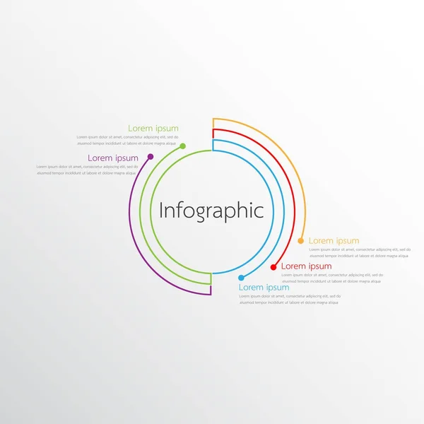 Vektor Infografik Vorlagen Für Detaillierte Berichte Alle Themen — Stockvektor