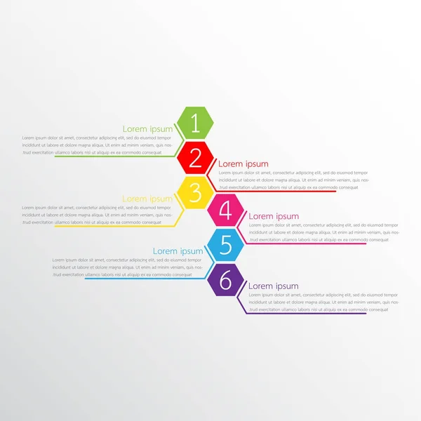 Vektor Infografik Vorlagen Für Detaillierte Berichte Alle Themen — Stockvektor