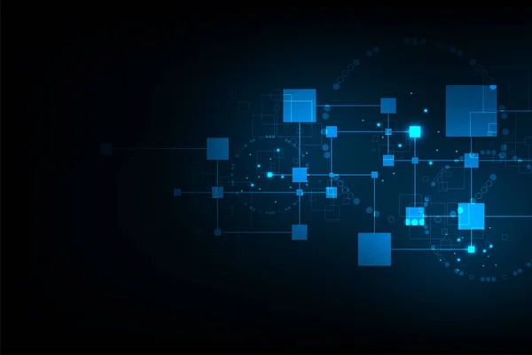 Vektör Teknoloji Elektronik Devrelerin Şeklinde — Stok Vektör