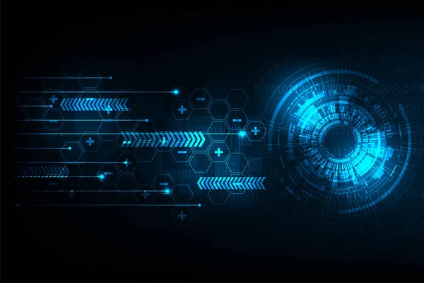 Vektör soyut arka planı teknoloji ve teknoloji kavramlarının yeniliklerini gösterir.