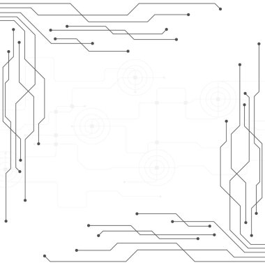 Vektör teknoloji elektronik devre kavram.