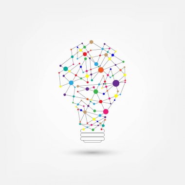 Ağ teknolojisi Işık Ampüller şeklinde.