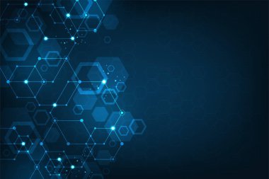 Veri ağı kavramında vektör arkaplan teknolojisi.