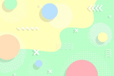 Geometrik şekillerden yaratılan vektör soyut renk arkaplanı.