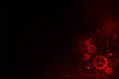 Teknoloji kavramında vektör arkaplan.